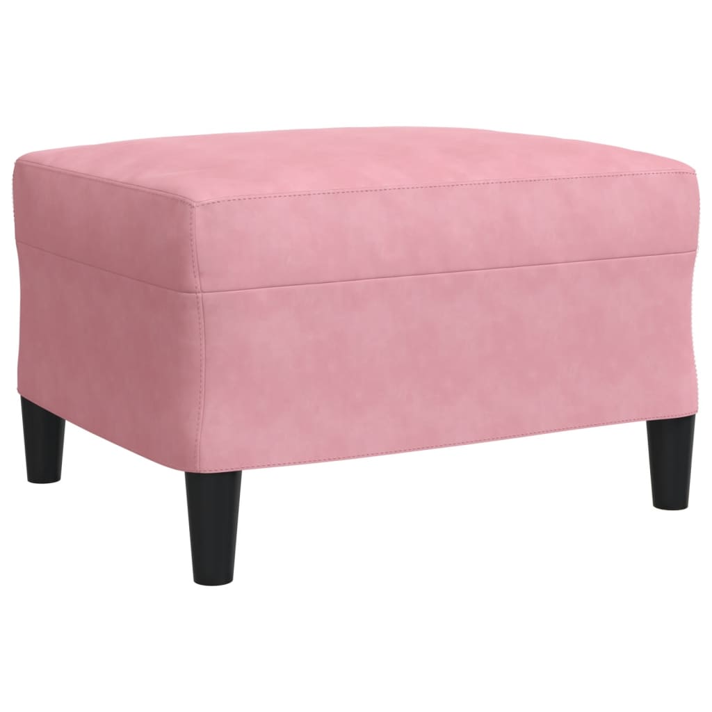 Ensemble de canapés 3 pcs avec coussins Rose Velours