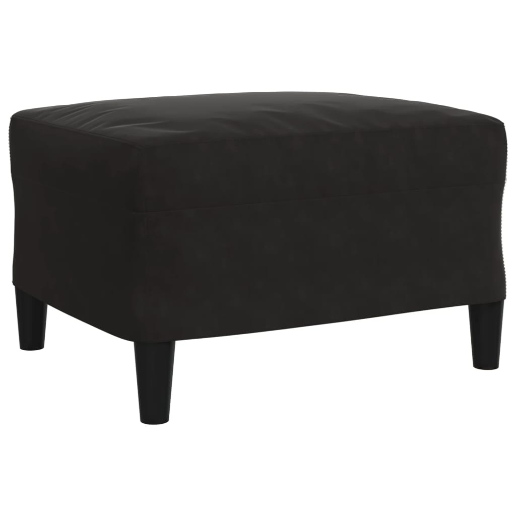 Ensemble de canapés 3 pcs avec coussins Noir Velours - XIOS