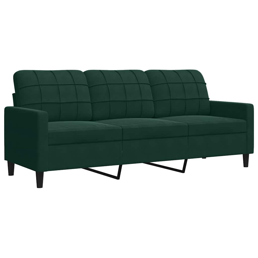 Ensemble de canapés 2 pcs avec coussins et traversins velours - XIOS