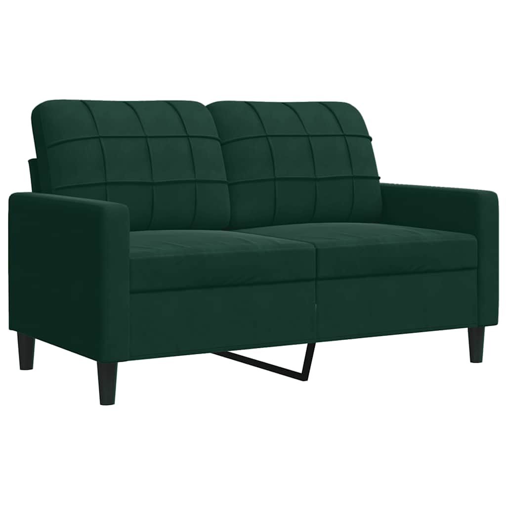 Ensemble de canapés 2 pcs avec coussins et traversins velours - XIOS