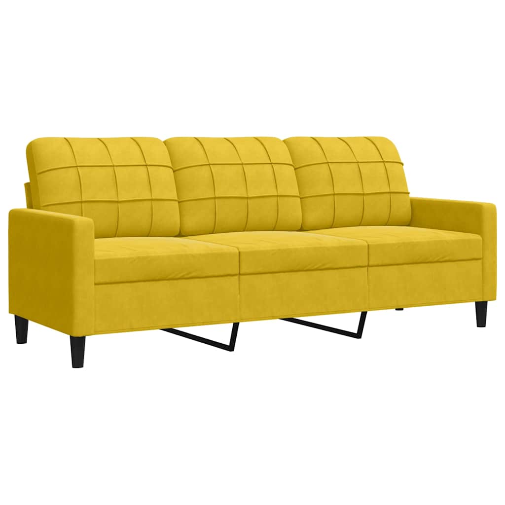 Ensemble de canapés 2 pcs avec coussins et traversins velours - XIOS