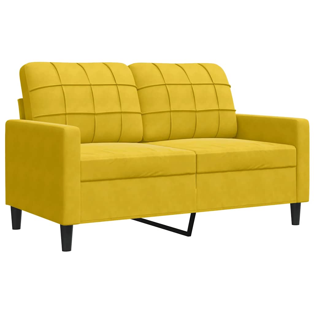 Ensemble de canapés 2 pcs avec coussins et traversins velours - XIOS