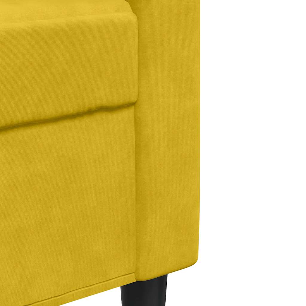 Ensemble de canapés 2 pcs avec coussins et traversins velours - XIOS