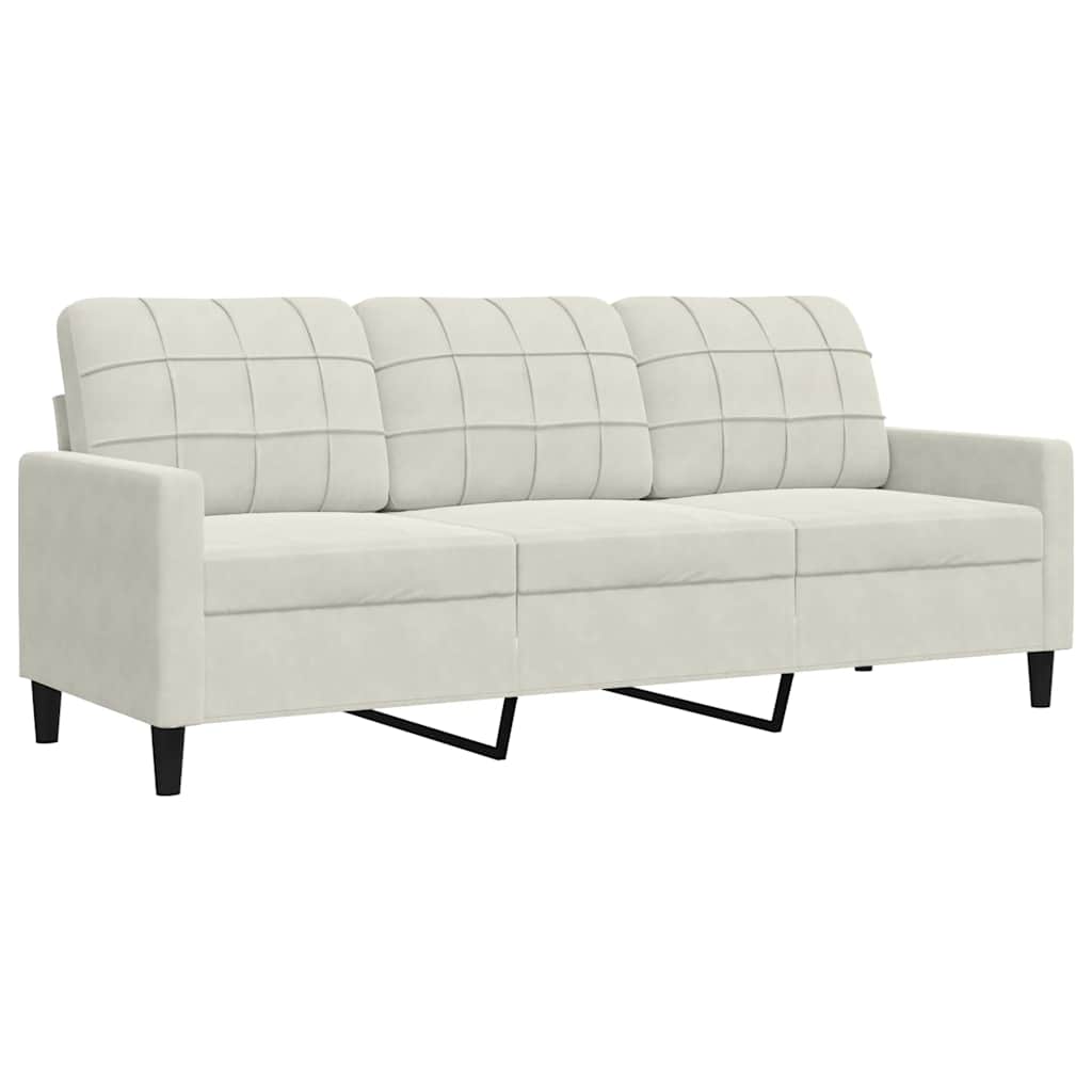 Ensemble de canapés 2 pcs avec coussins et traversins velours - XIOS