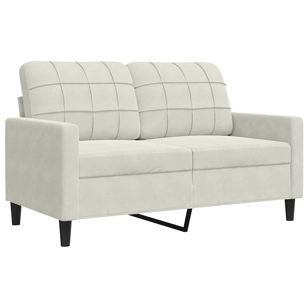 Ensemble de canapés 2 pcs avec coussins et traversins velours - XIOS