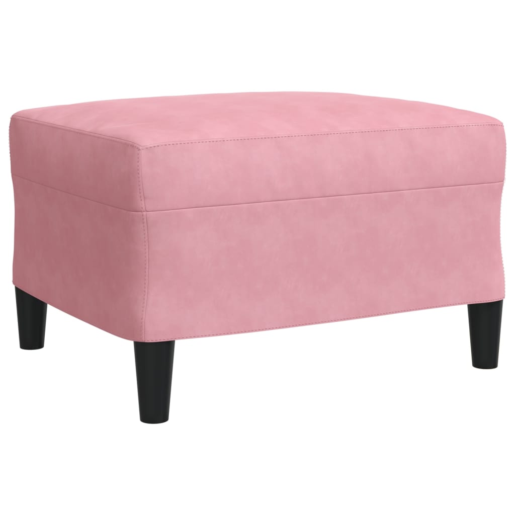 Ensemble de canapés 3pcs et coussins et traversins rose velours - XIOS