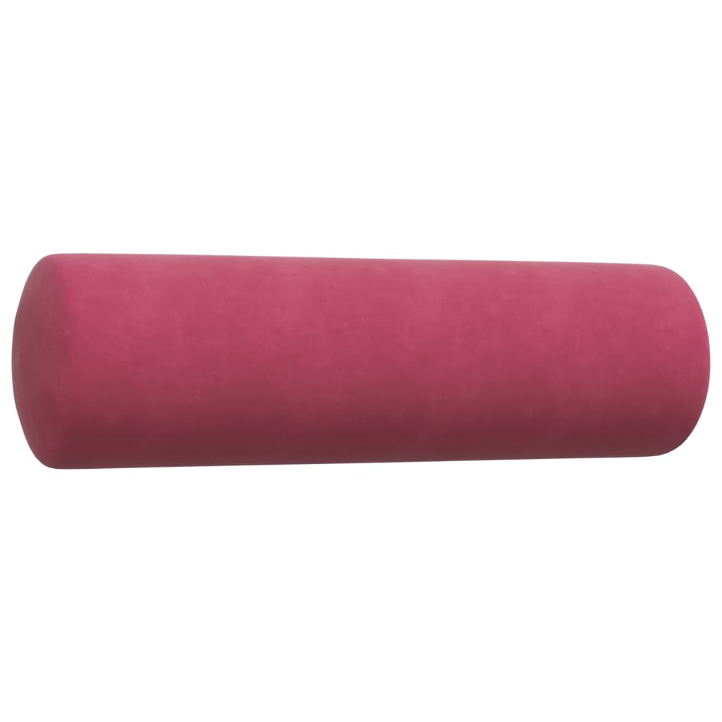 Ensemble de canapés 3 pcs avec coussins et traversins velours