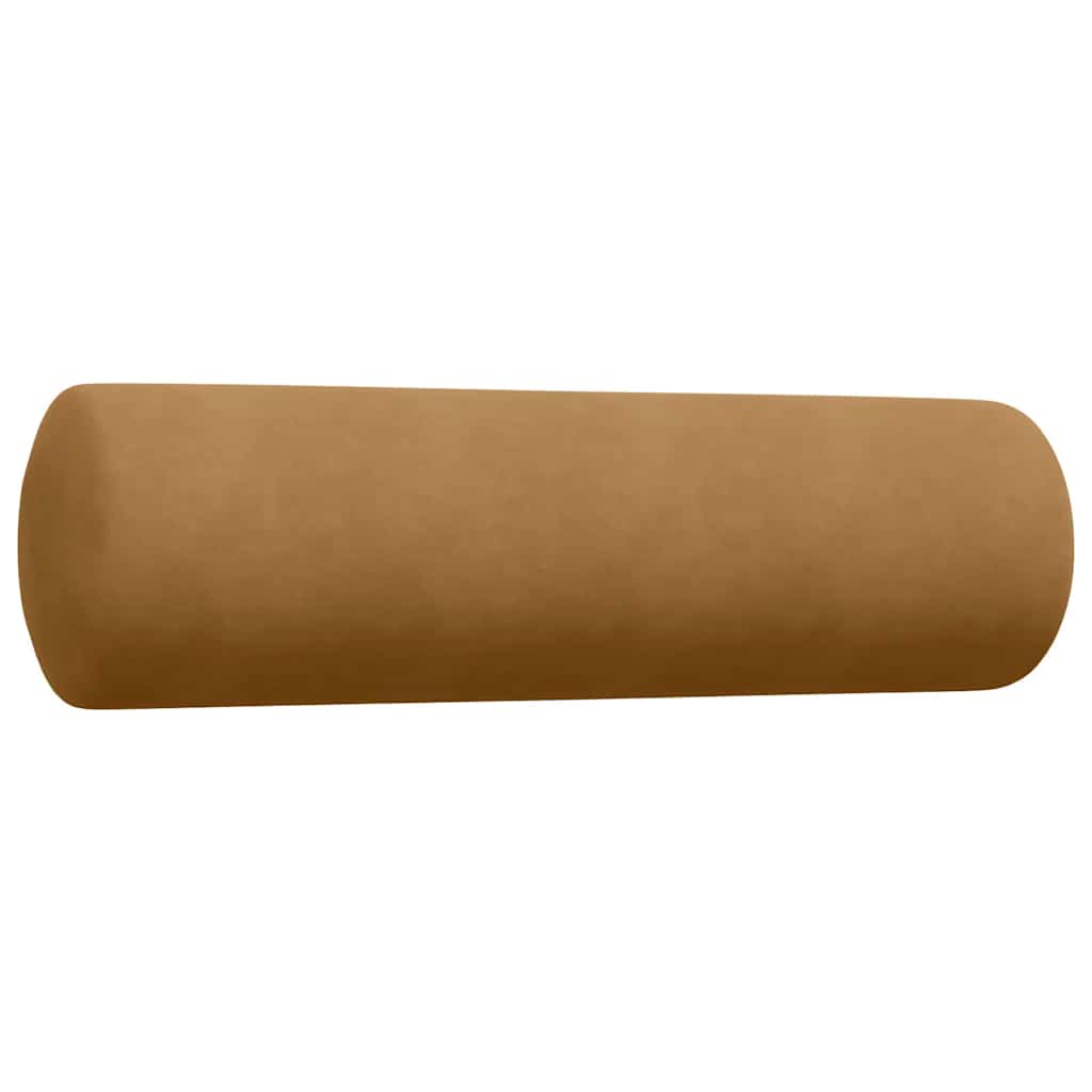 Ensemble de canapés 3 pcs avec coussins et traversins velours