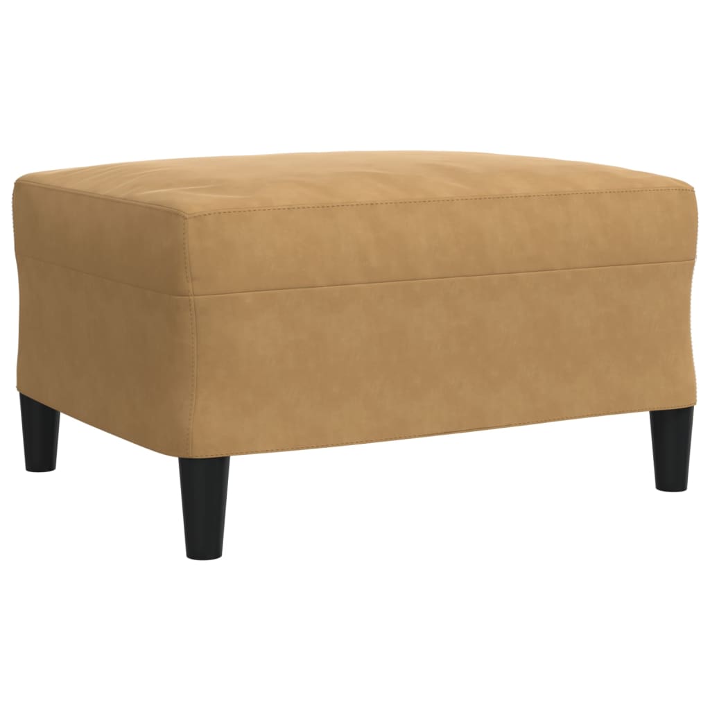 Ensemble de canapés 4 pcs avec coussins Marron Velours - XIOS