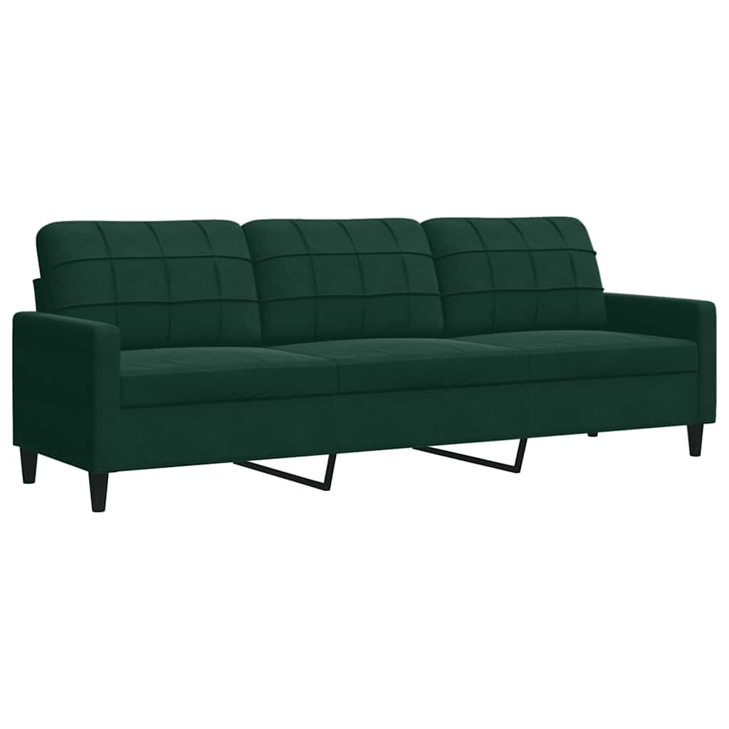 Ensemble de canapés 3 pcs avec coussins et traversins velours - XIOS