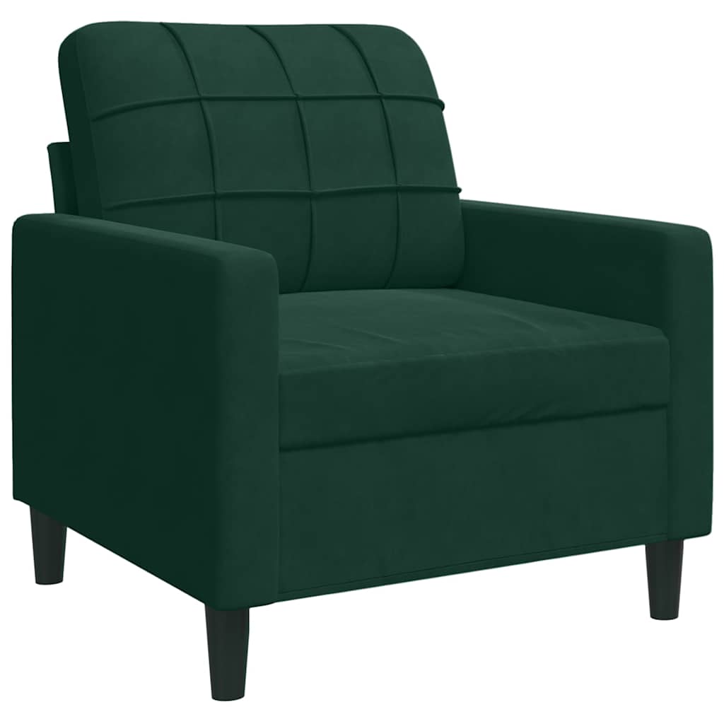 Ensemble de canapés 3 pcs avec coussins et traversins velours - XIOS