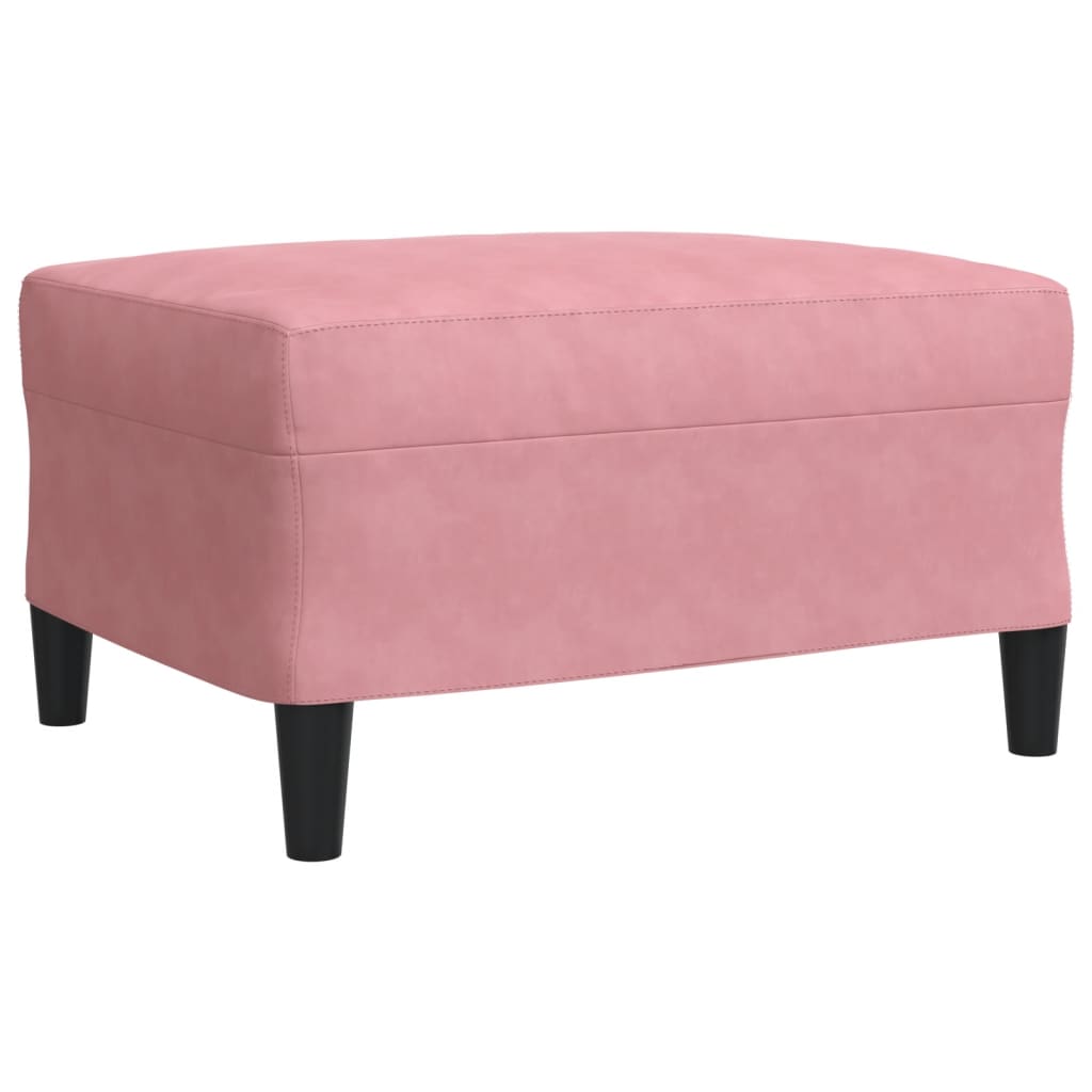 Ensemble de canapés 3 pcs avec coussins Rose Velours