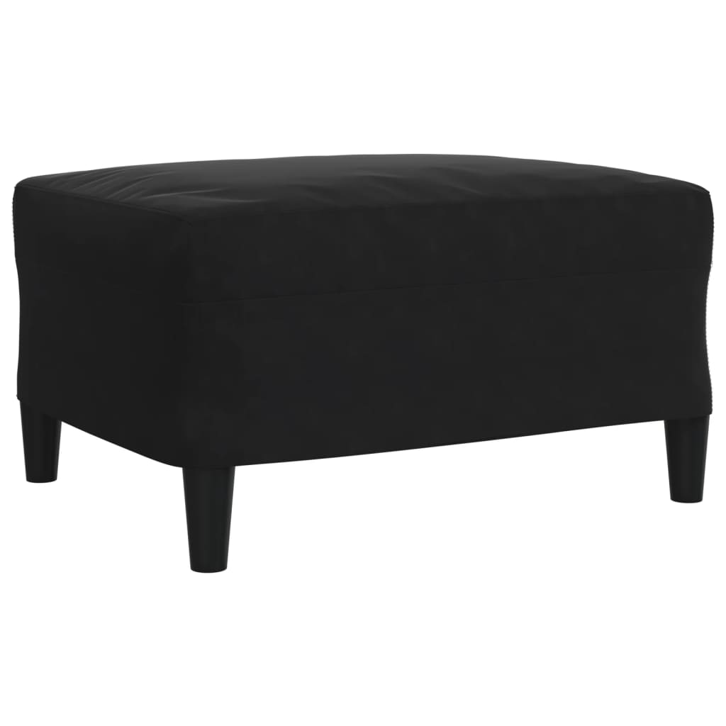 Ensemble de canapés 3 pcs avec coussins Noir Velours - XIOS