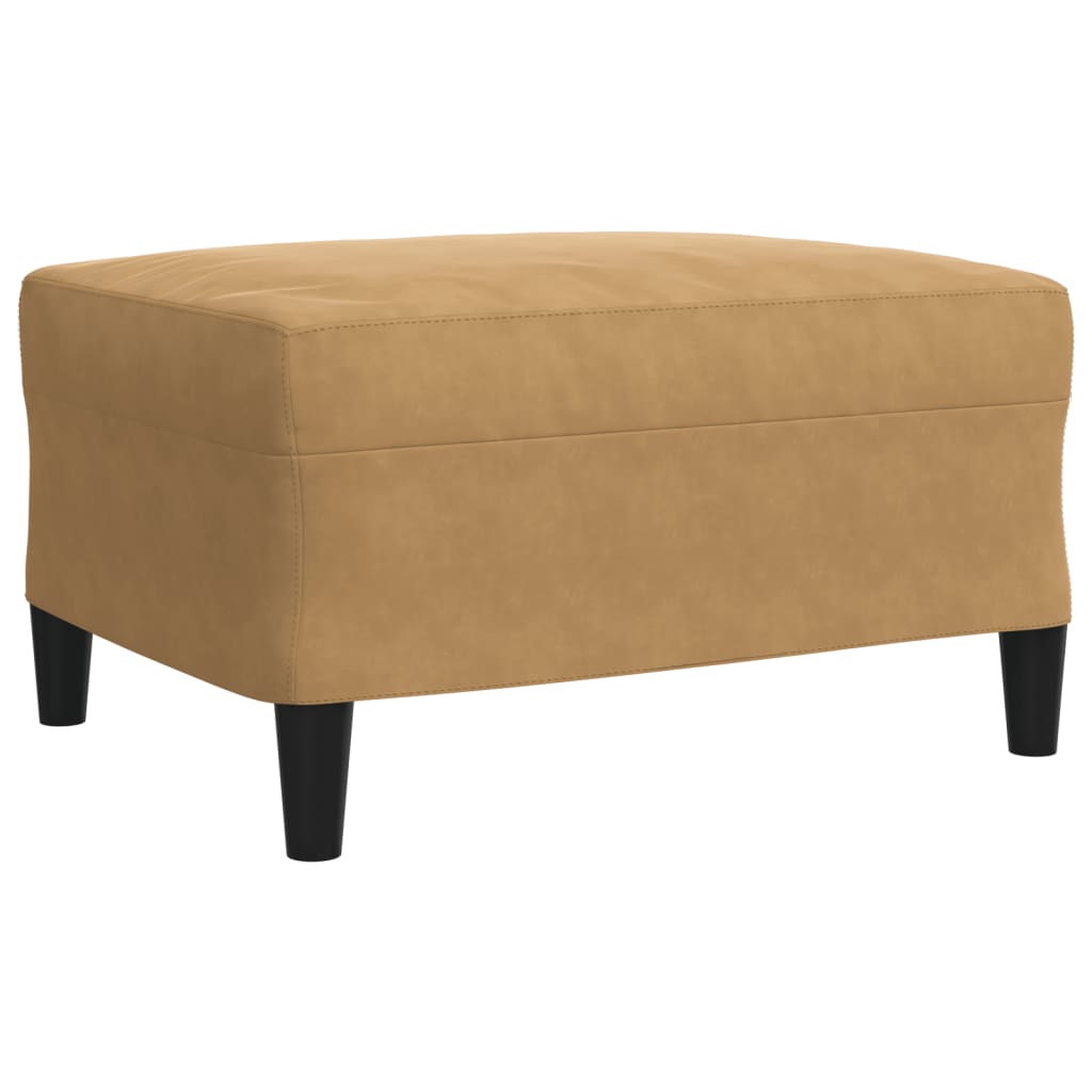 Ensemble de canapés 3 pcs avec coussins Marron Velours - XIOS