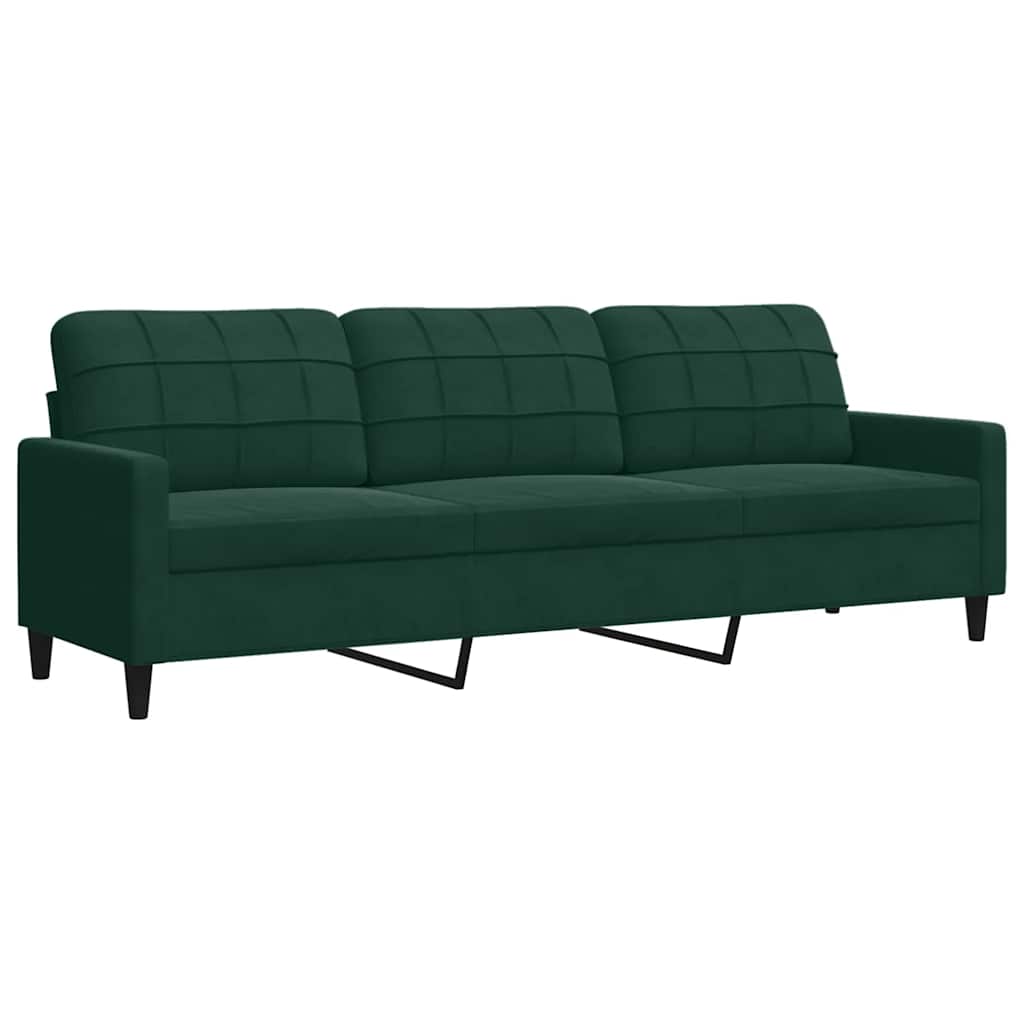 Ensemble de canapés 2 pcs avec coussins et traversins velours