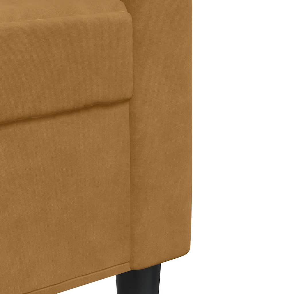 Ensemble de canapés 2 pcs avec coussins et traversins velours - XIOS