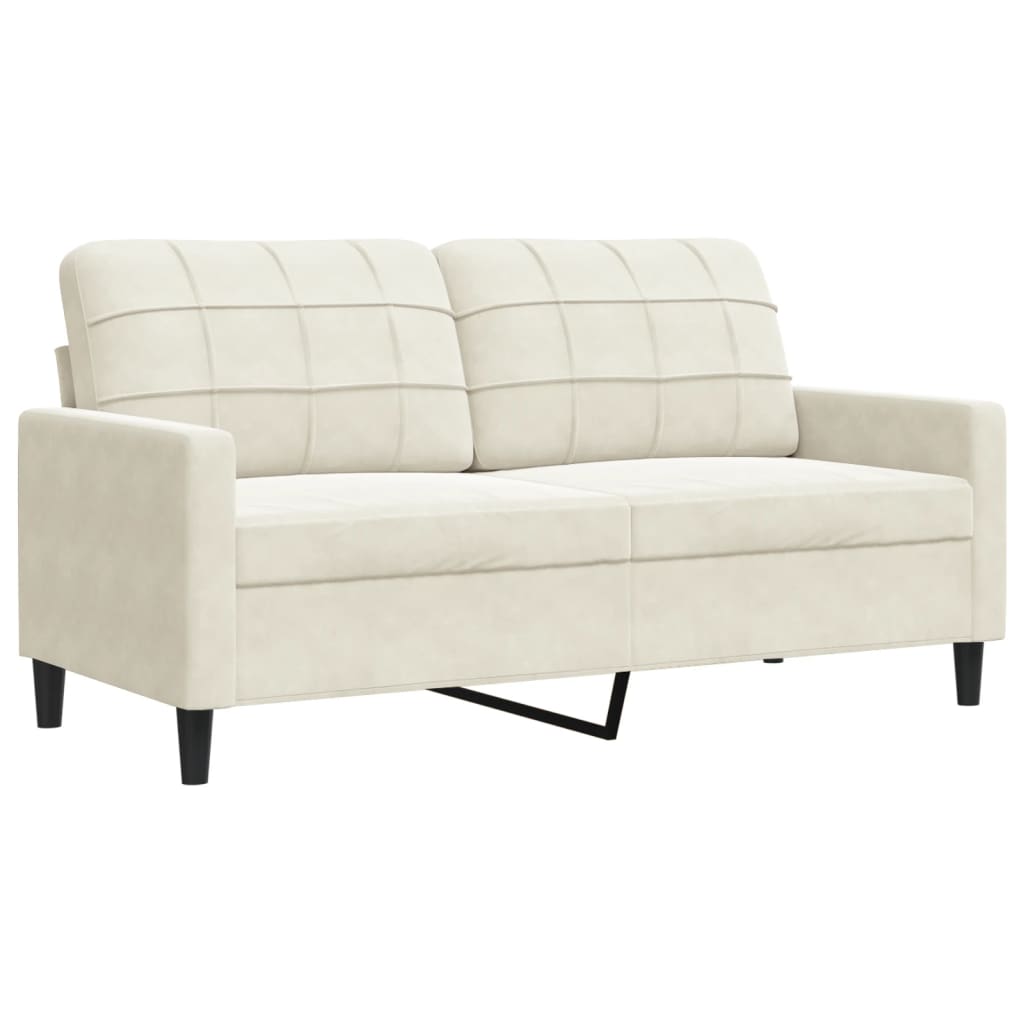 Ensemble de canapés 3 pcs avec coussins et traversins velours - XIOS