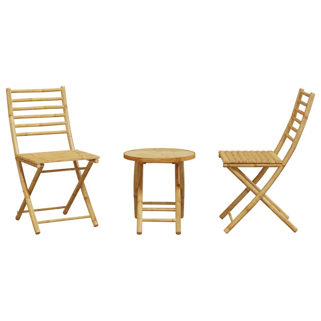 Ensemble de bistro 3 pcs bambou