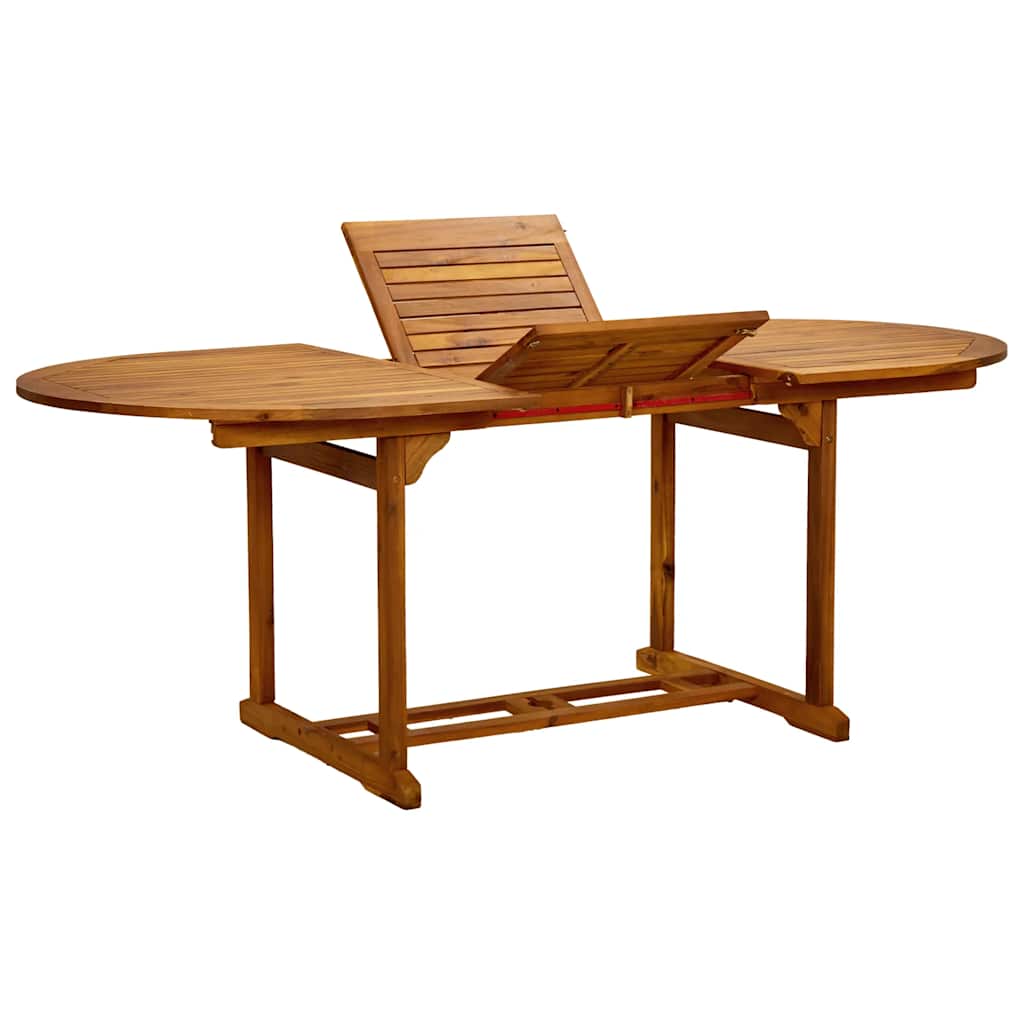 Ensemble à manger de jardin 5pcs bois d'acacia solide textilène