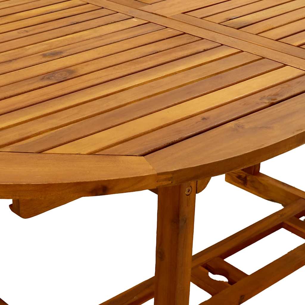 Ensemble à manger de jardin 5pcs bois d'acacia solide textilène