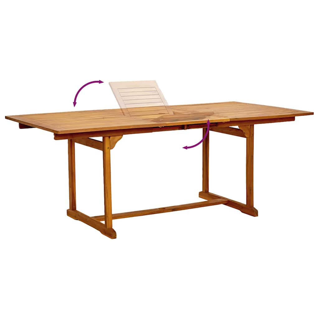 Ensemble à manger de jardin 5pcs bois d'acacia solide textilène