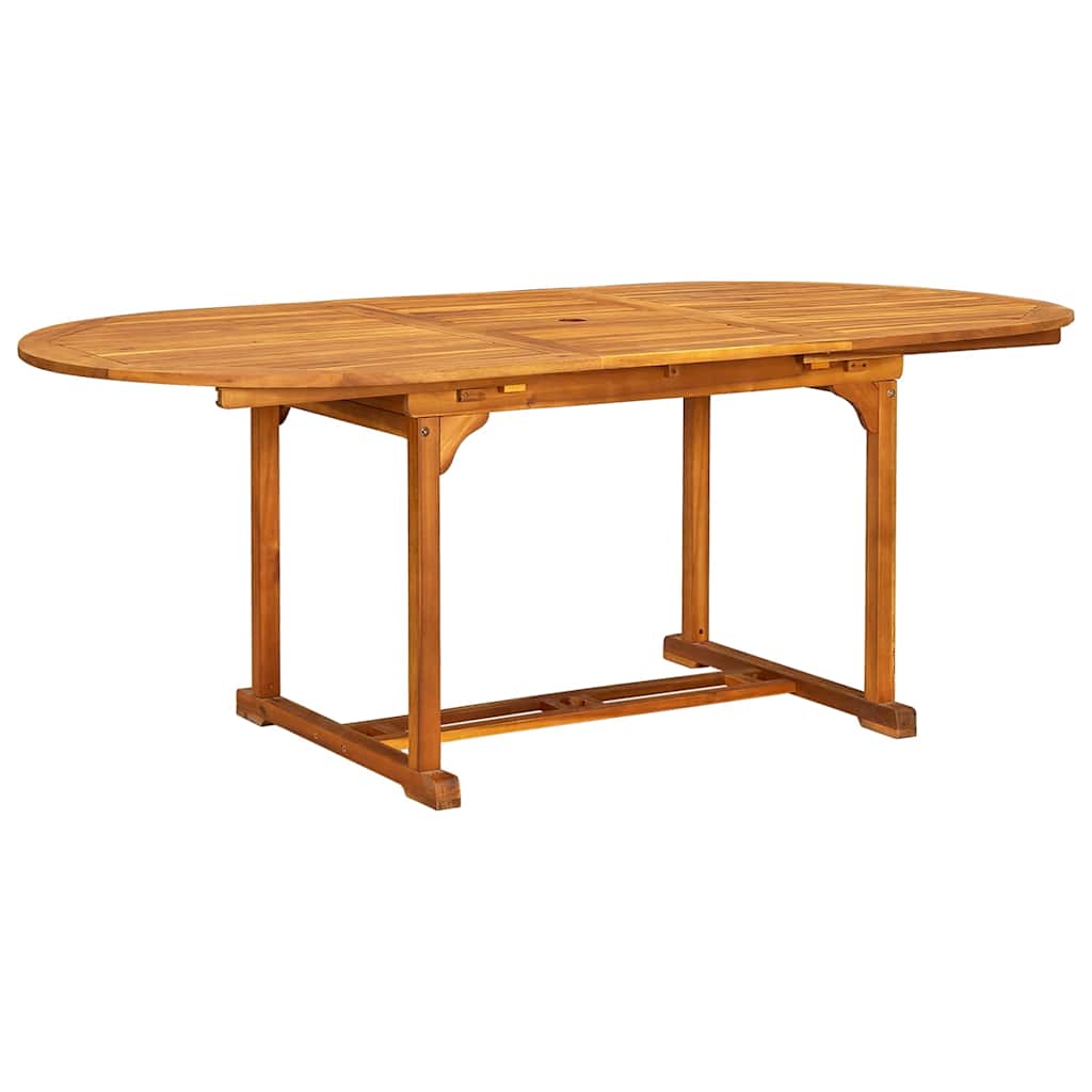 Ensemble à manger de jardin 5pcs bois d'acacia solide textilène