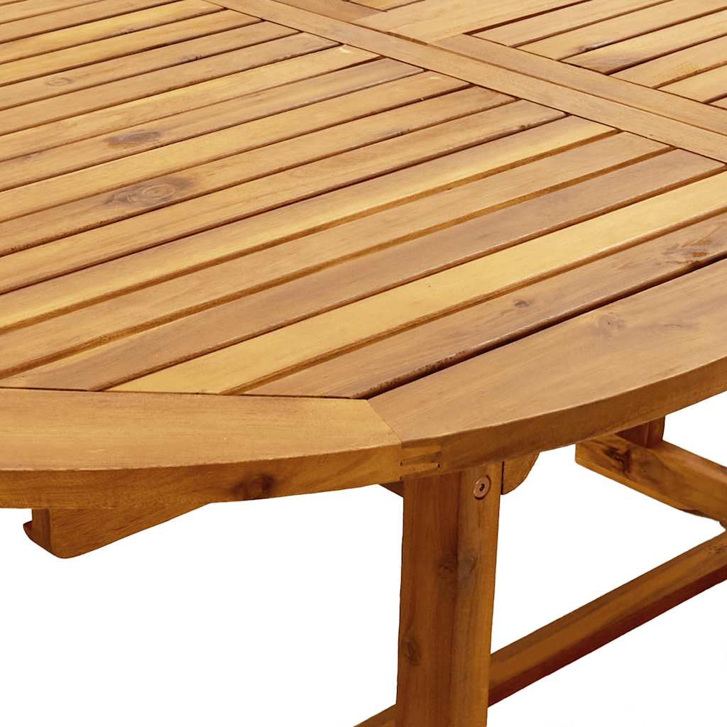 Ensemble à manger de jardin 5pcs bois d'acacia solide textilène