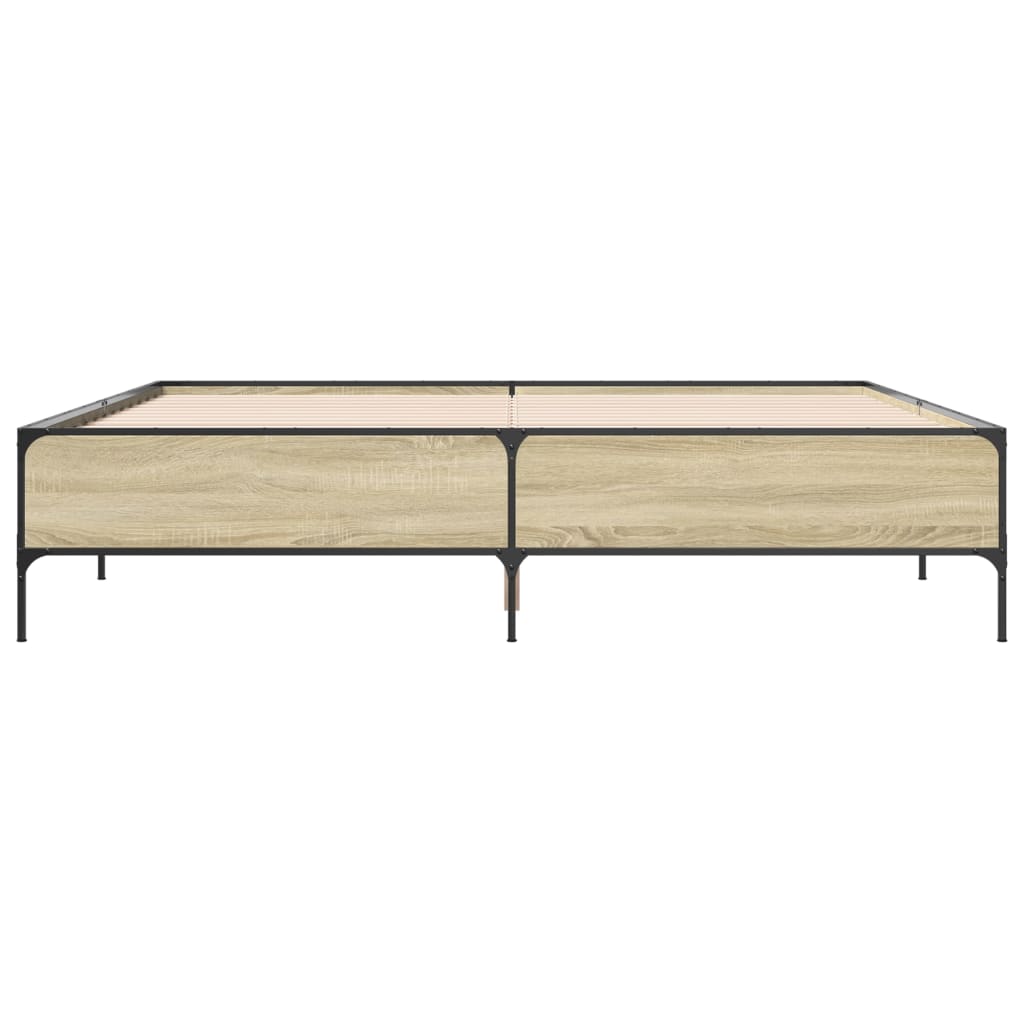 Cadre de lit sans matelas chêne sonoma 200x200 cm - XIOS