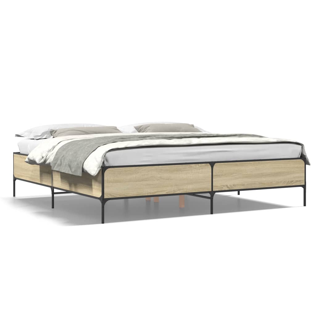 Cadre de lit sans matelas chêne sonoma 180x200 cm - XIOS