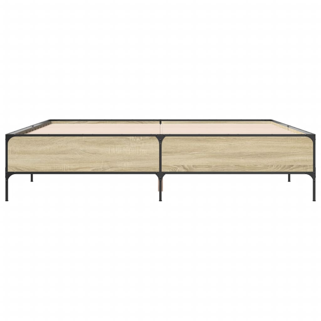 Cadre de lit sans matelas chêne sonoma 180x200 cm - XIOS