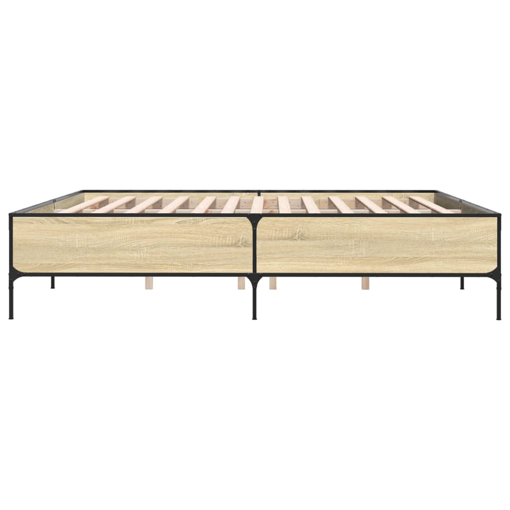 Cadre de lit sans matelas chêne sonoma 180x200 cm - XIOS