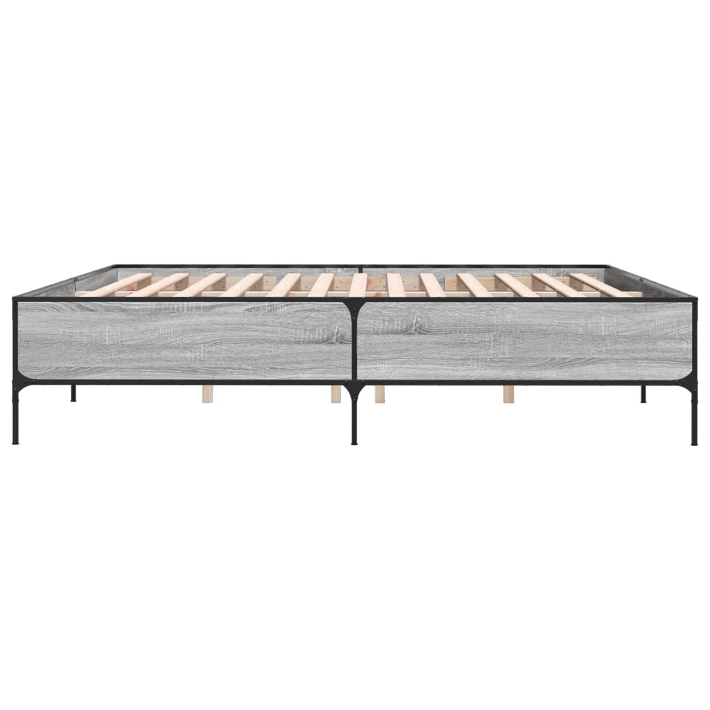 Cadre de lit sans matelas sonoma gris 180x200 cm - XIOS
