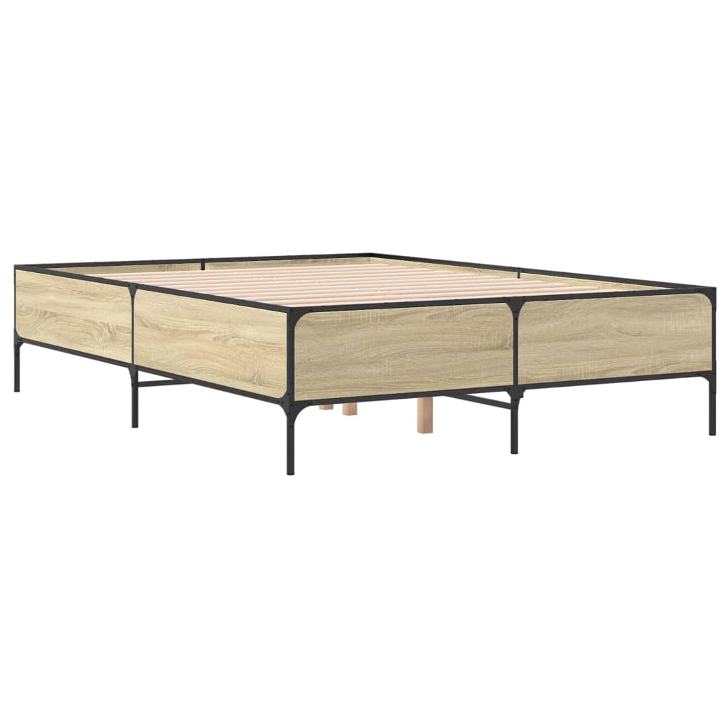 Cadre de lit sans matelas chêne sonoma 160x200 cm - XIOS