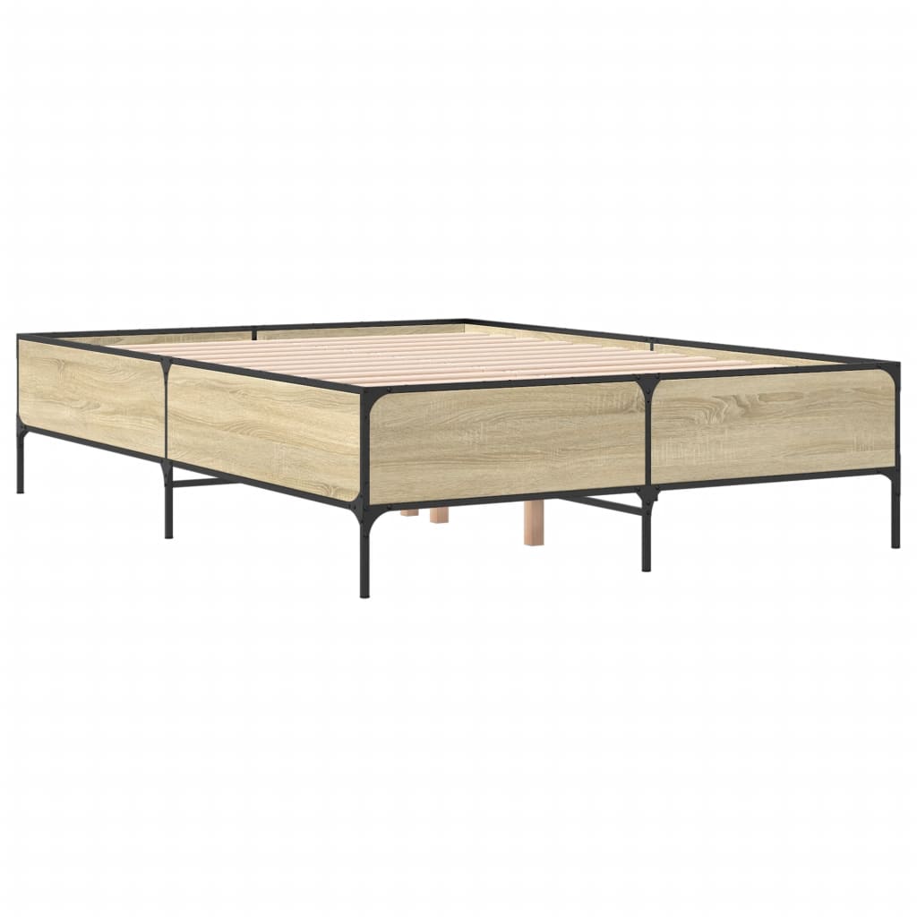 Cadre de lit sans matelas chêne sonoma 120x190 cm - XIOS