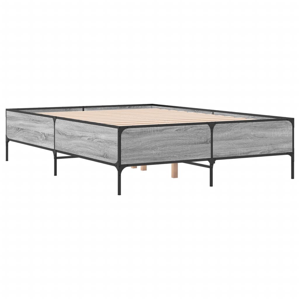 Cadre de lit sans matelas sonoma gris 120x190 cm - XIOS