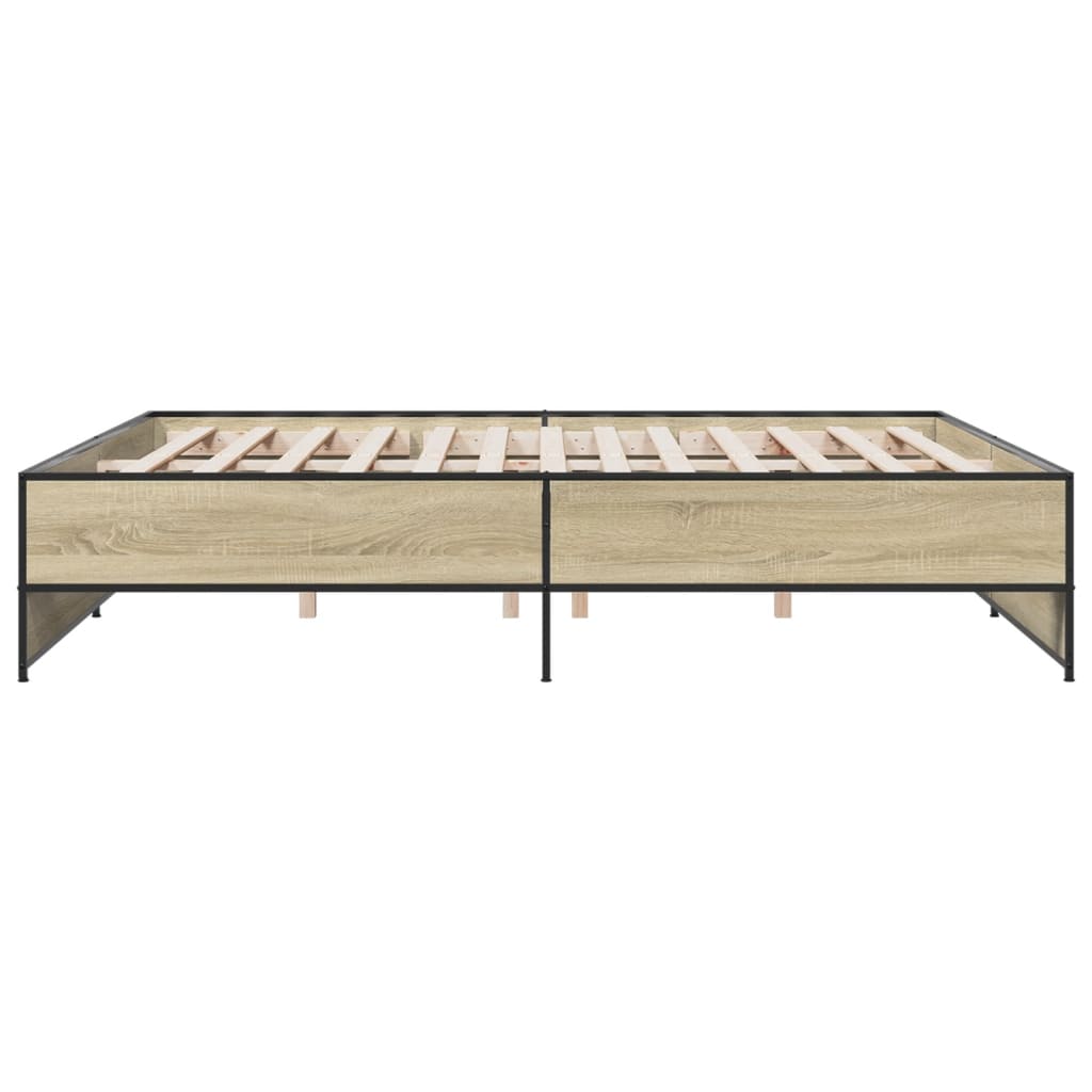Cadre de lit sans matelas chêne sonoma 180x200 cm - XIOS