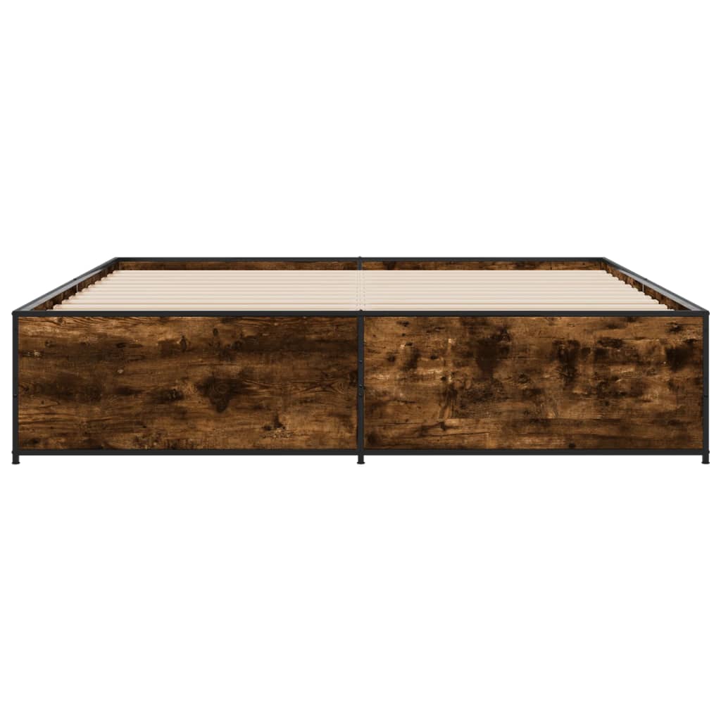 Cadre de lit sans matelas chêne fumé 180x200 cm - XIOS