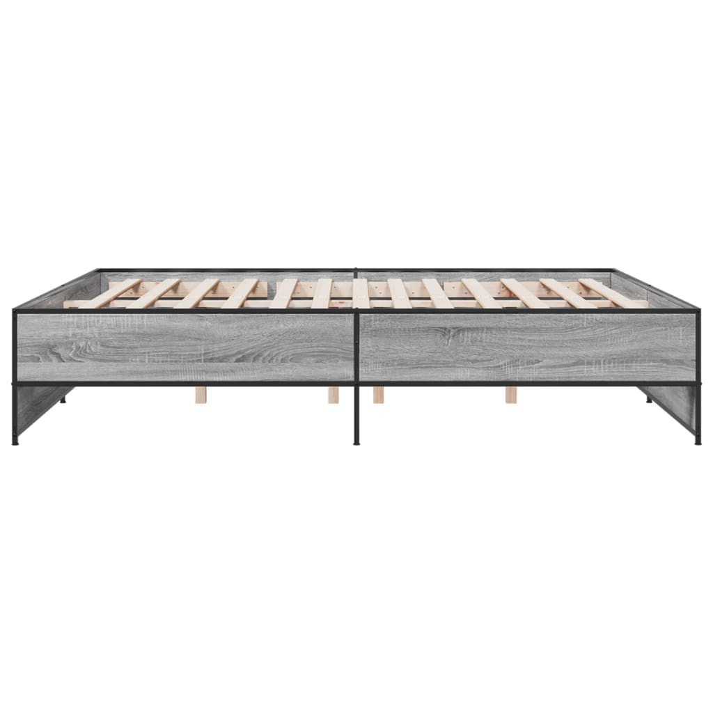 Cadre de lit sans matelas sonoma gris 180x200 cm - XIOS
