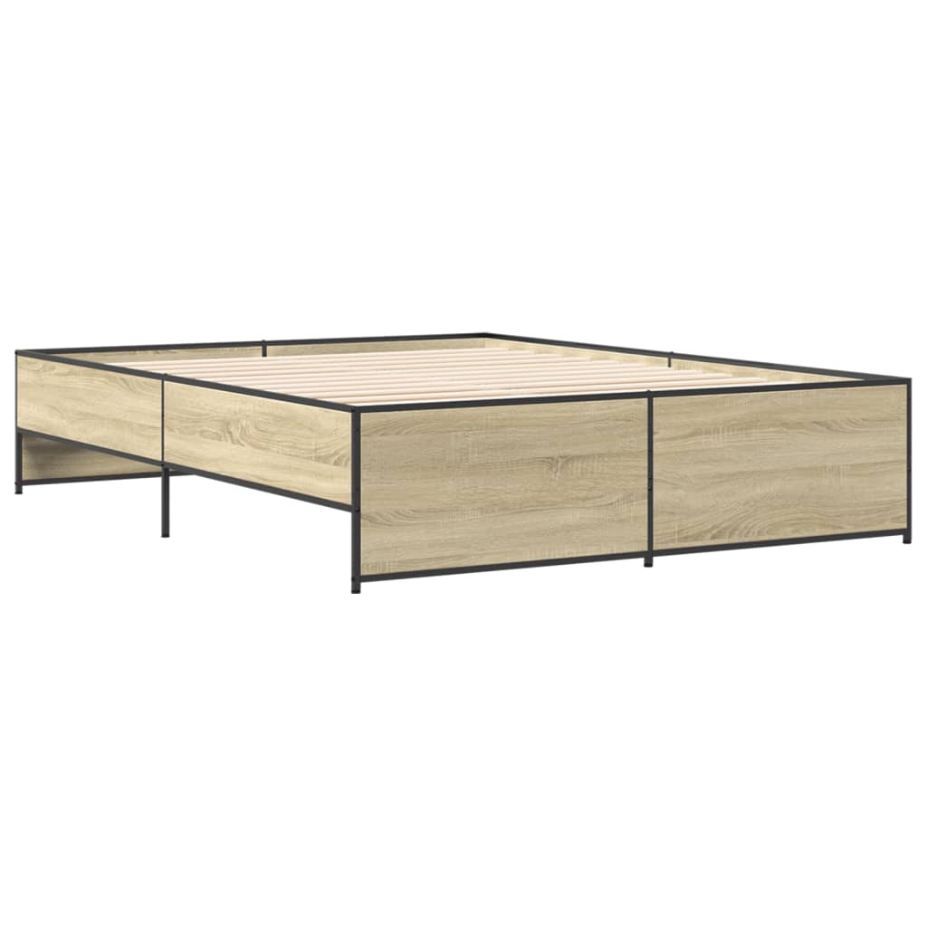 Cadre de lit sans matelas chêne sonoma 160x200 cm - XIOS