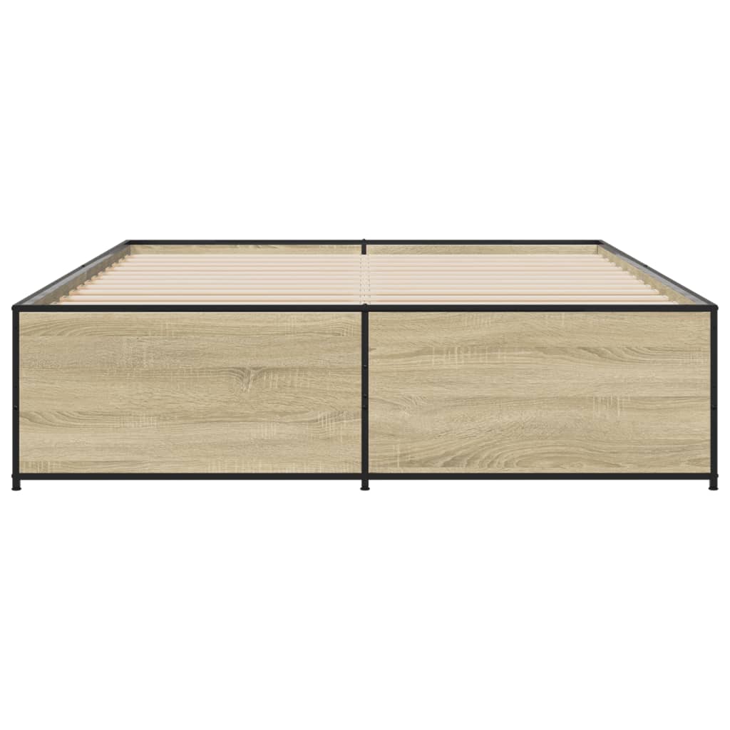 Cadre de lit sans matelas chêne sonoma 150x200 cm - XIOS