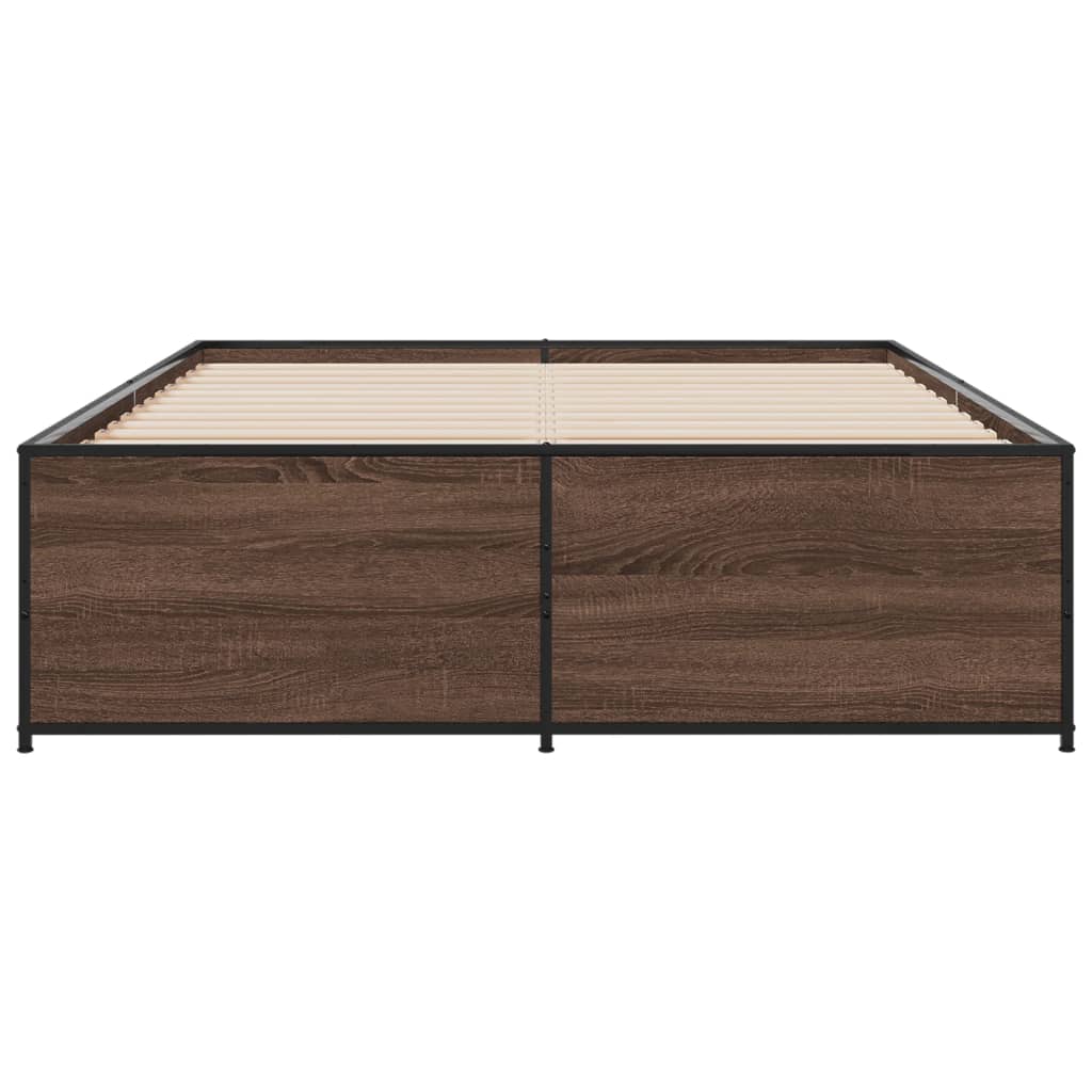 Cadre de lit sans matelas chêne marron 120x200 cm - XIOS