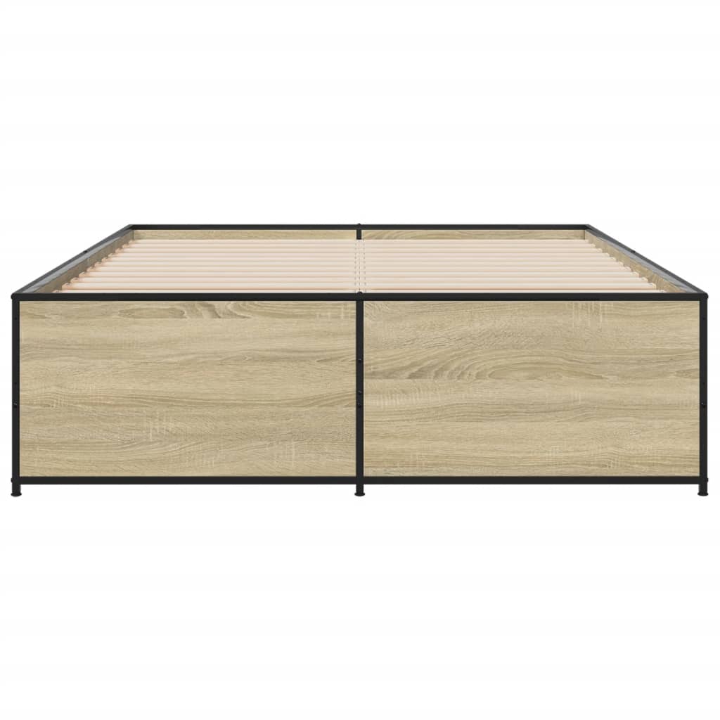 Cadre de lit sans matelas chêne sonoma 140x190 cm - XIOS