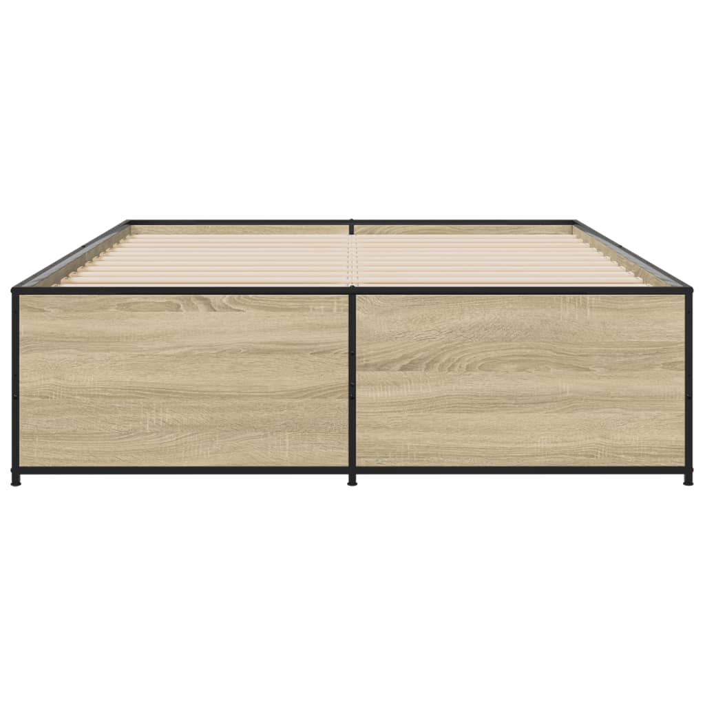 Cadre de lit sans matelas chêne sonoma 135x190 cm - XIOS