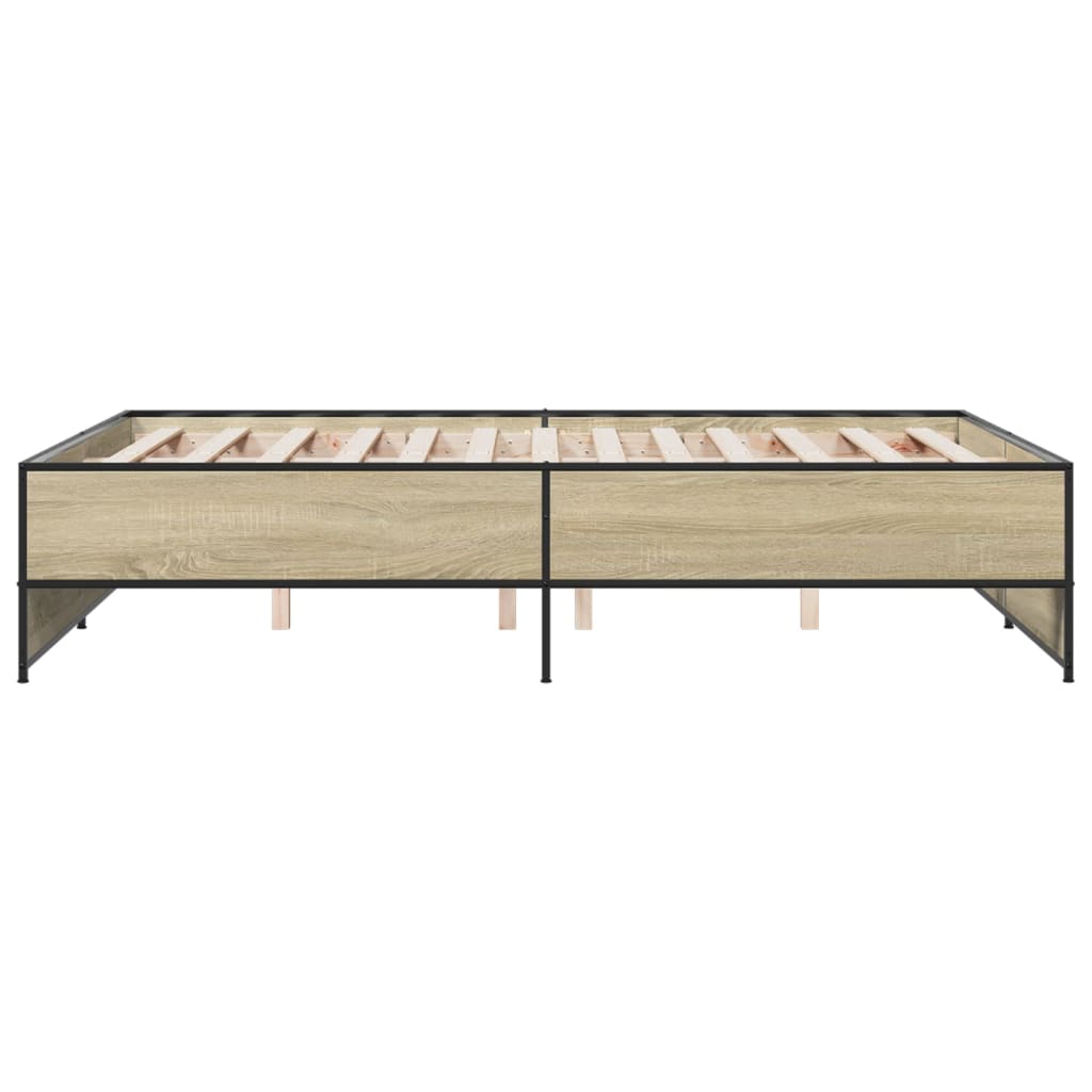 Cadre de lit sans matelas chêne sonoma 135x190 cm - XIOS