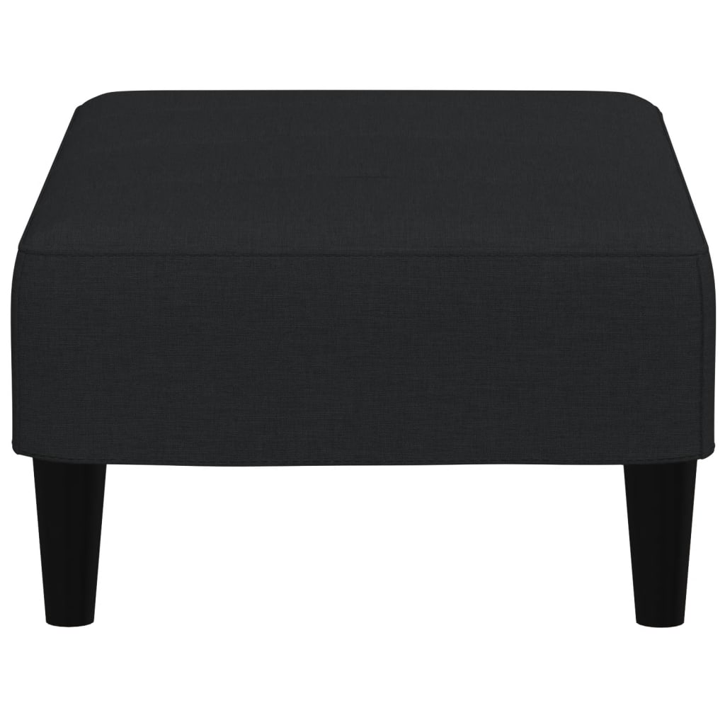 Repose-pied noir 77x55x31 cm velours - XIOS