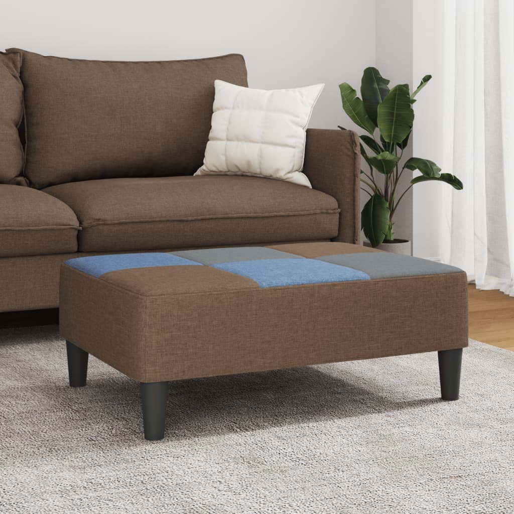 Repose-pied patchwork 77x55x31 cm tissu - XIOS