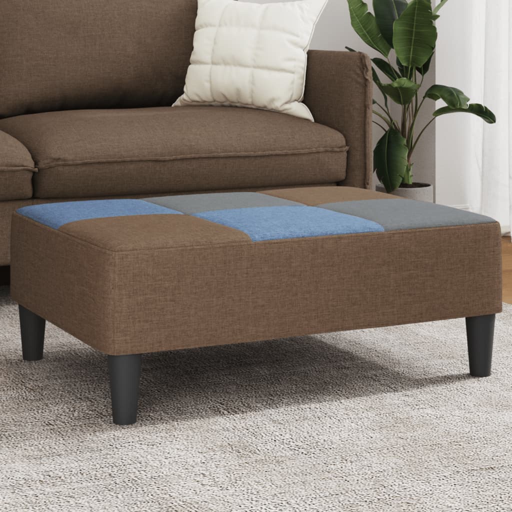 Repose-pied patchwork 77x55x31 cm tissu - XIOS