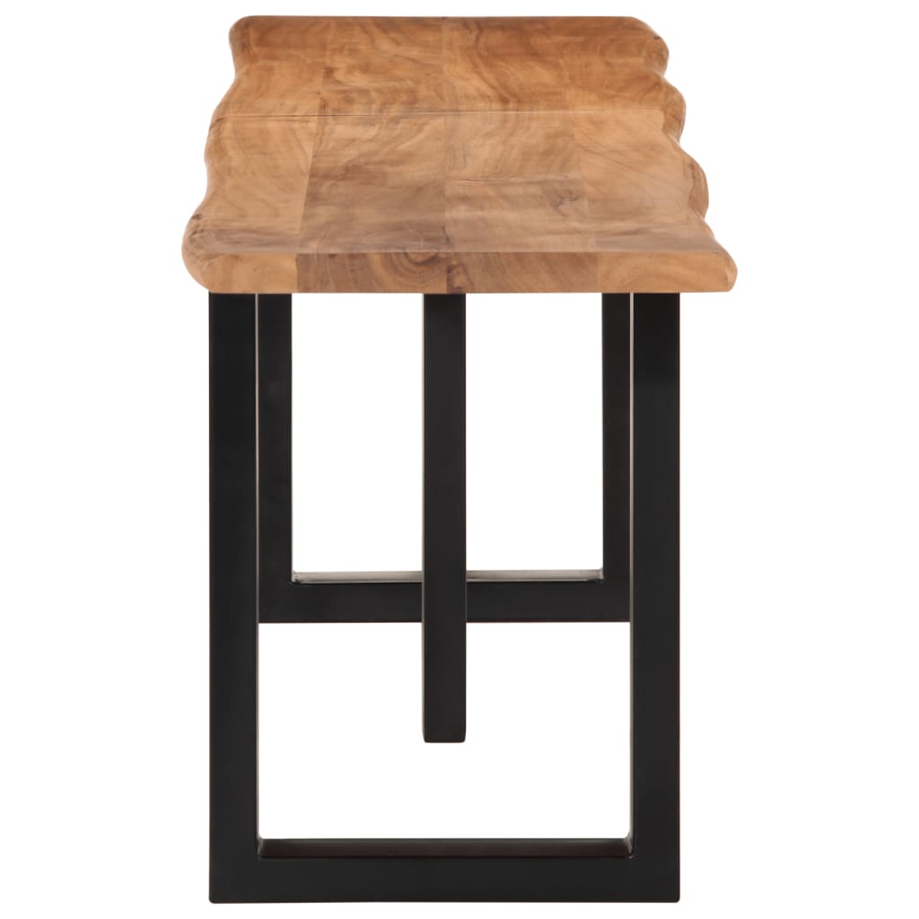 Banc 160 cm bois d'acacia massif et acier - XIOS