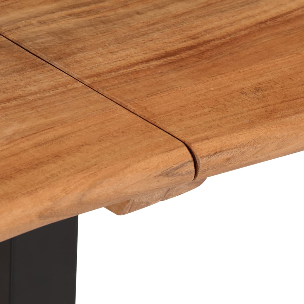 Banc 160 cm bois d'acacia massif et acier - XIOS