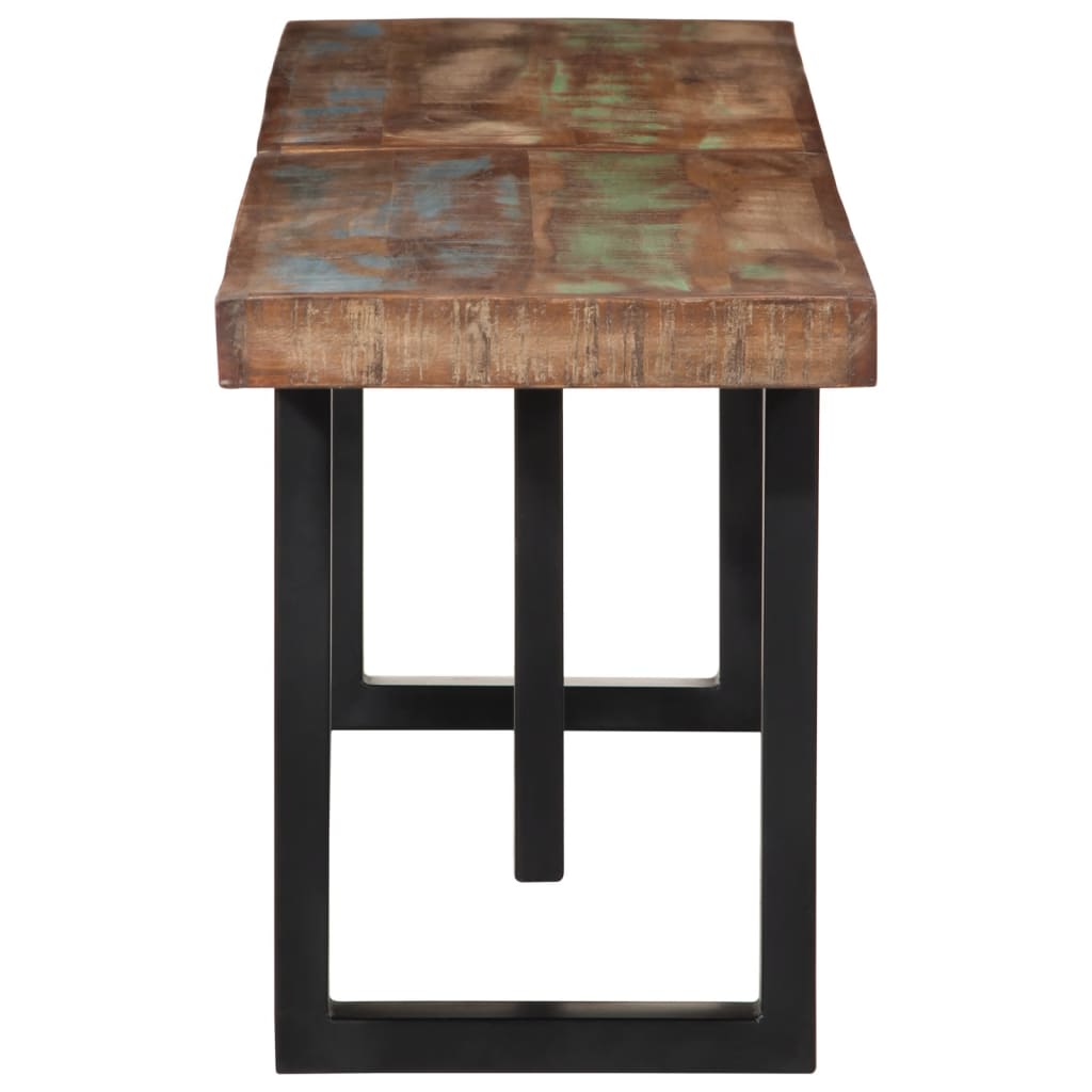 Banc 160 cm bois de récupération massif et acier - XIOS